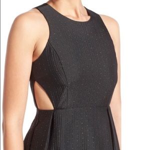 Madewell // cutout waist gold metallic dress 4